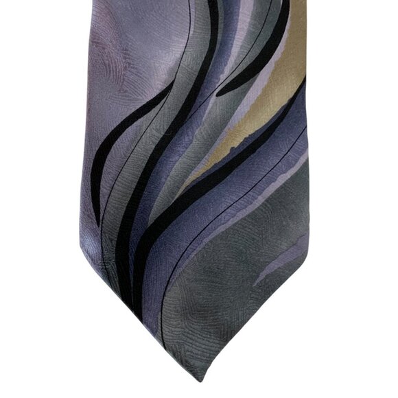 J Garcia Silk Tie Ltd Edition Orange Horizon Collection 41 Lavender Gray 2005 - Picture 2 of 5